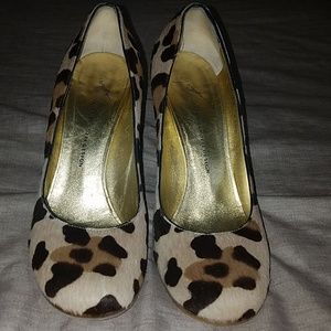 Guiseppe Zanotti Design Animal Print Wedge